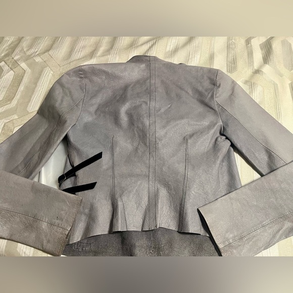 GUC BB DAKOTA Gray Moto Jacket, Waterfall Jacket, Sz XS-Small - Picture 2 of 6